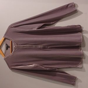 LAUREN RALPH LAUREN  GREY VELVET TUNIC